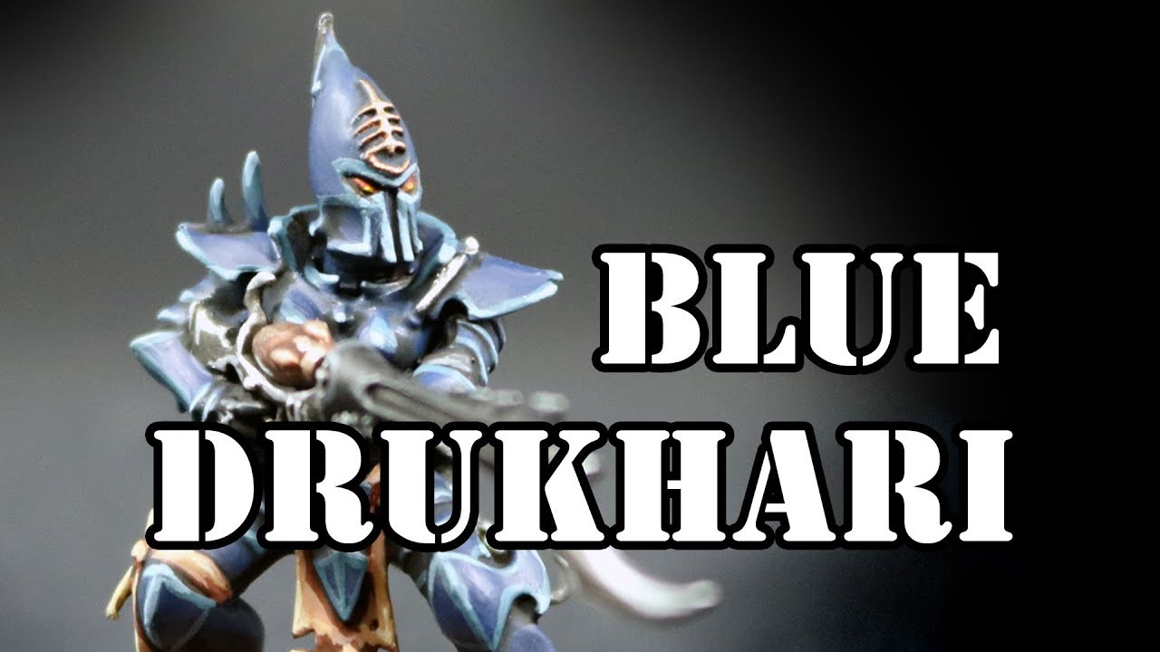 How to paint Blue Dark Eldar Kabalite Warriors (Drukhari)