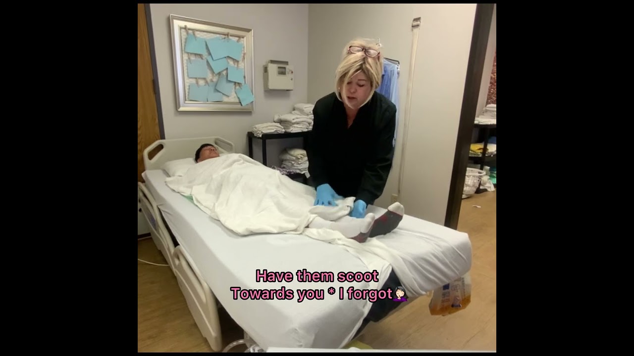 OCCUPIED BED LINENS CHANGE per prometric 2024 xcellerated Nurse Aide Training