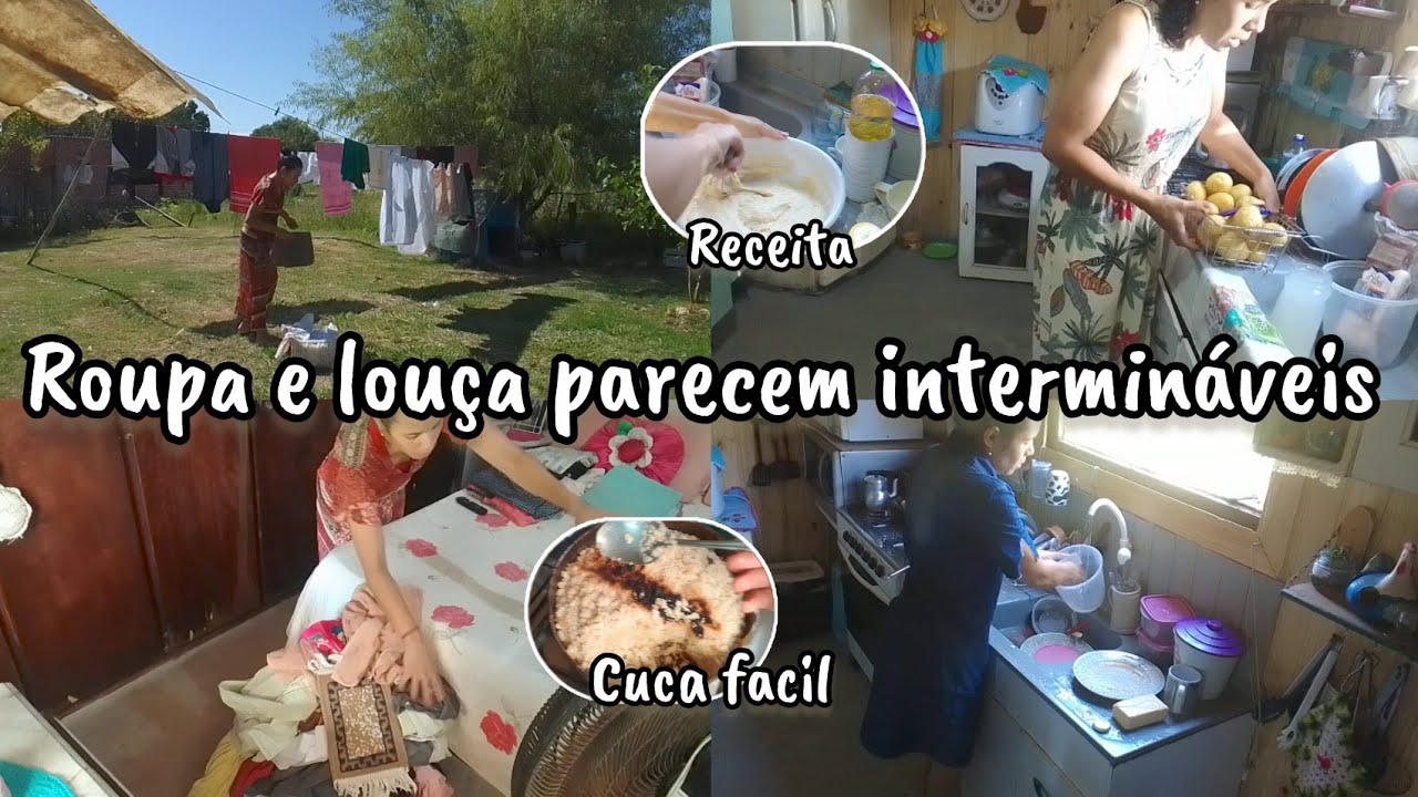 Rotina de uma dona de casa (o que ninguém vê)Lava roupa lava louça cuida do Lar