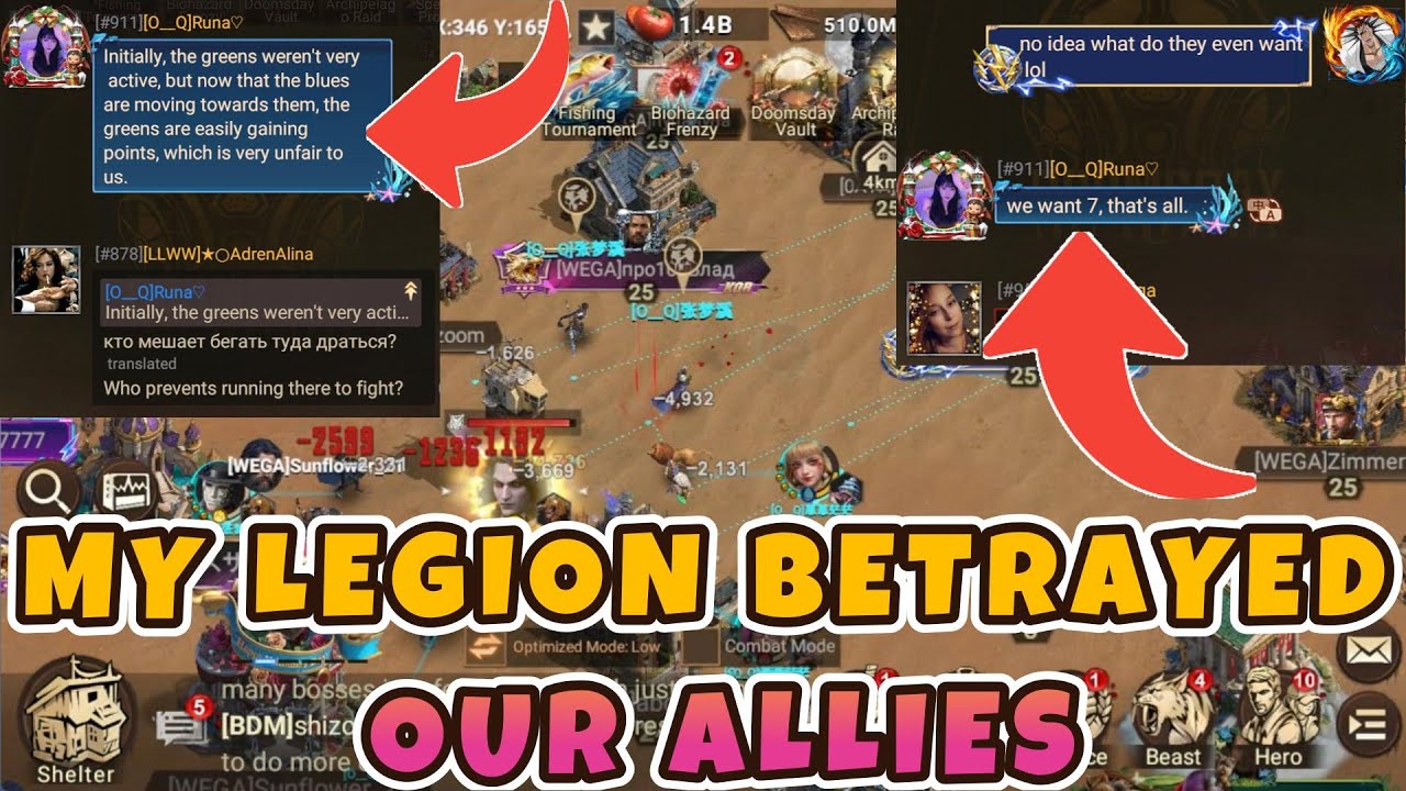 My Legion Betrayed our Allies