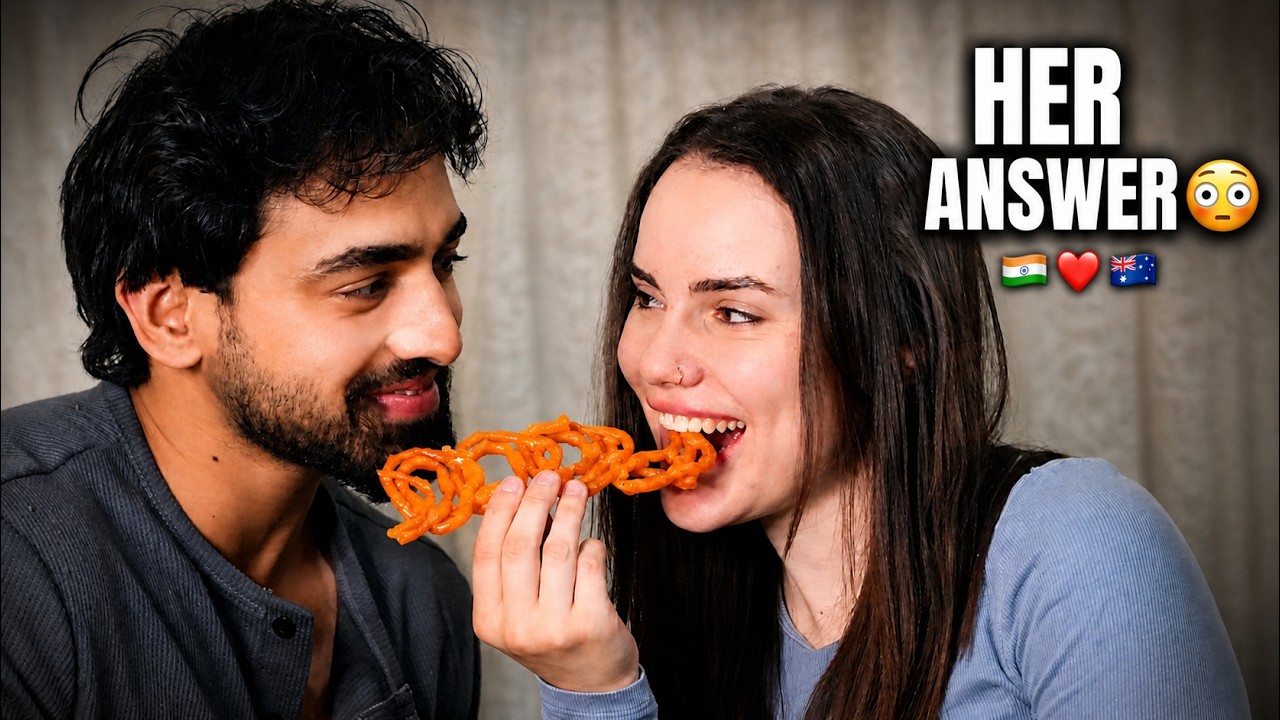 Australian Girlfriend Tries Indian Sweets for the First Time 🇮🇳🇦🇺