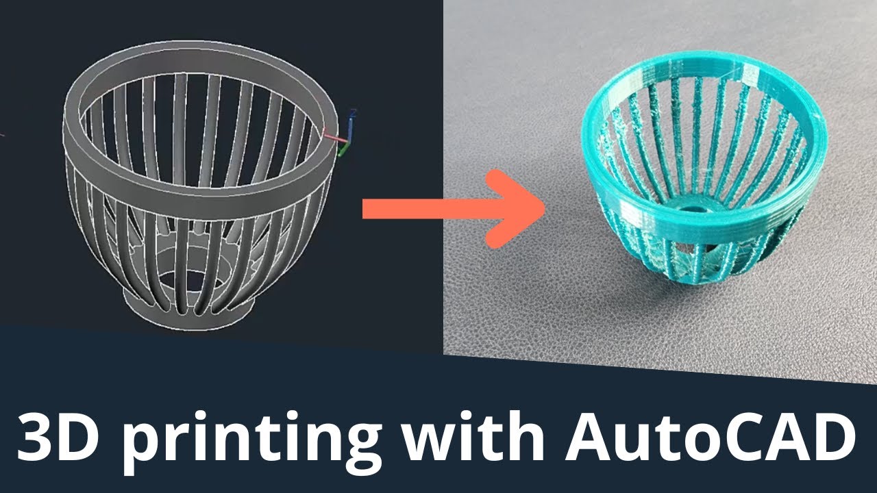 Создавайте объекты и печатайте их на 3D-принтере с помощью AutoCAD