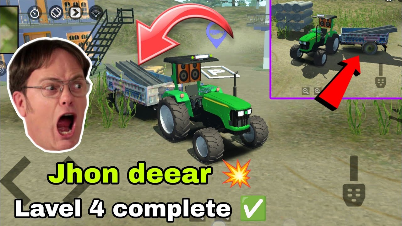Jhon deear new unlocke 💥 | Lavel 4 complete with loaded 😱 | #jhondeer #trector #ytgaming #lavelup 