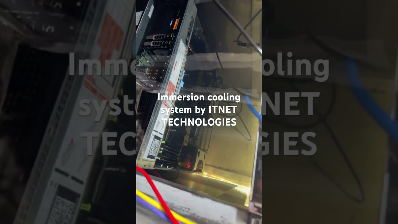 Single phase immersion cooling system #immersion #cooling #crypto #datacenter #clouds