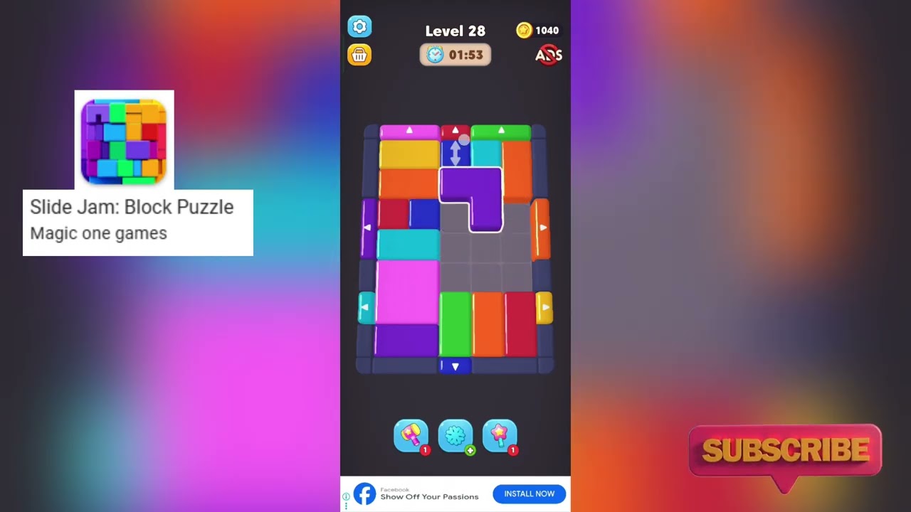 Slide Jam Level 28 Walkthrough 🧩 | Step-by-Step Puzzle Solution!