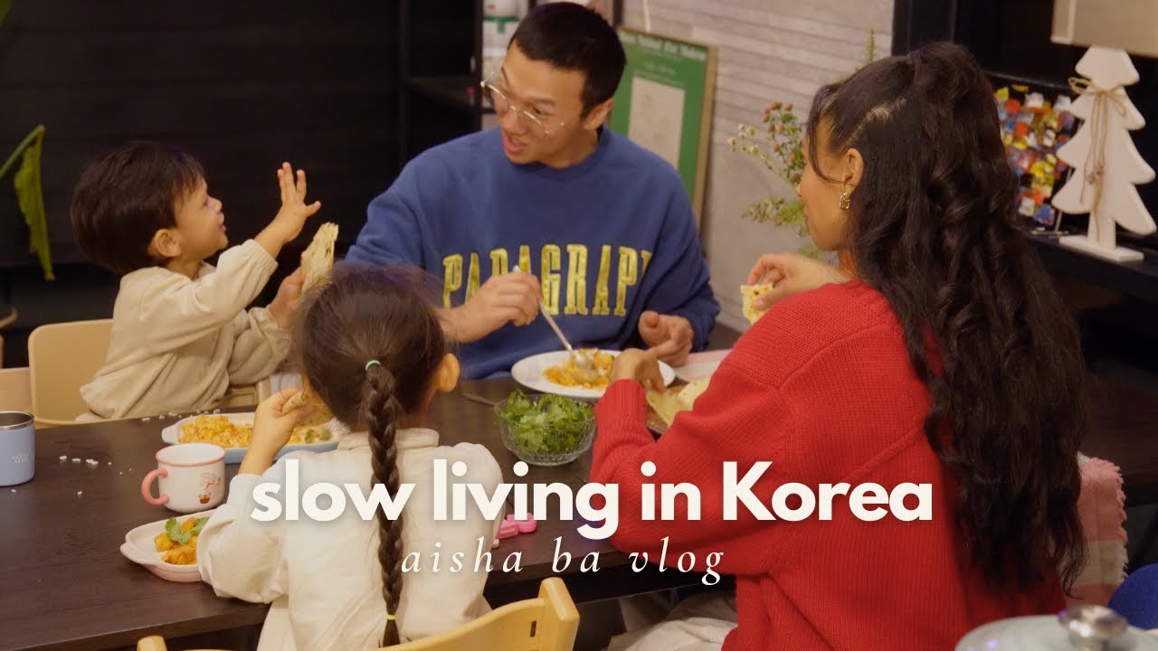 Slow Living in Korea | A Cozy Day of Sourdough Baking, Cooking & Family Life