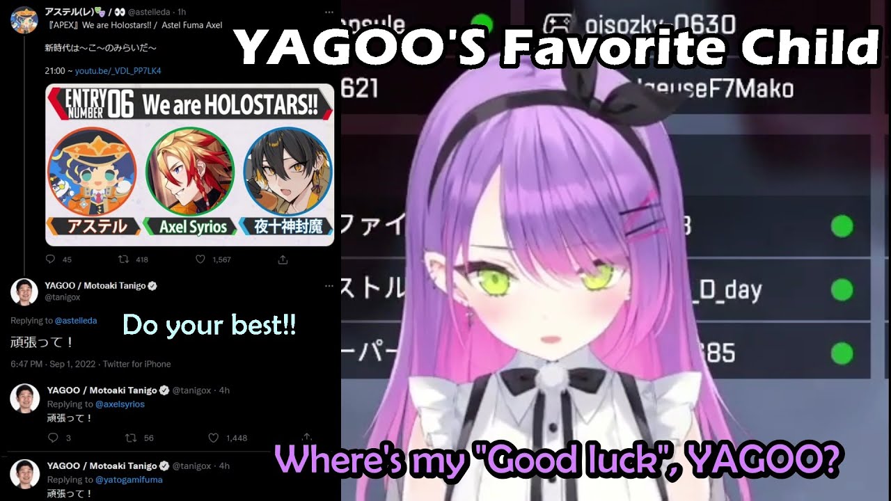 Towa is Envious of Astel, Axel & Fuma Because Yagoo Is Rooting for Them When Teaming as Holostars