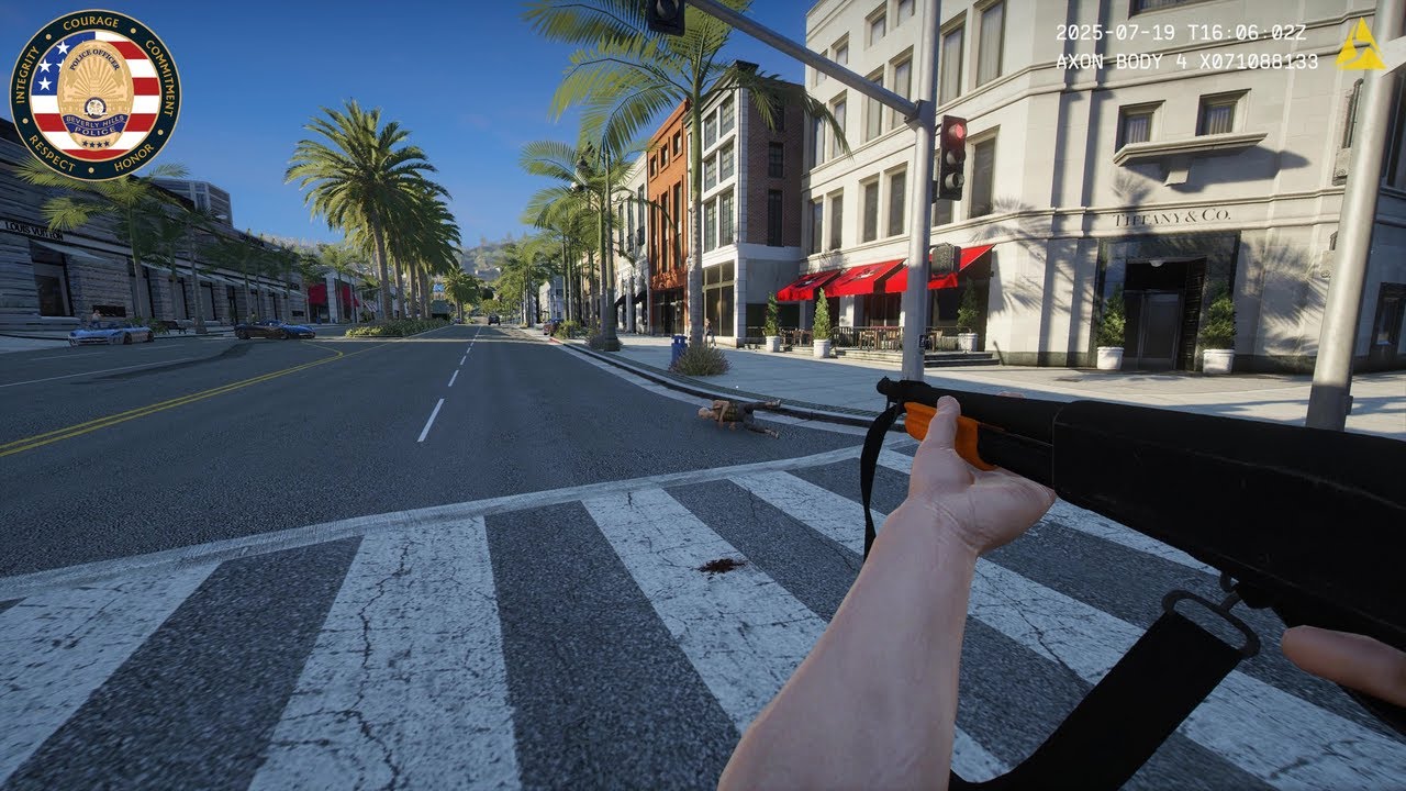 BHPD OFFICER SHOOTS MAN DOWN WITH BEANBAG DURING FOOT CHASE | GTA V LSPDFR [NO COMMENTARY]