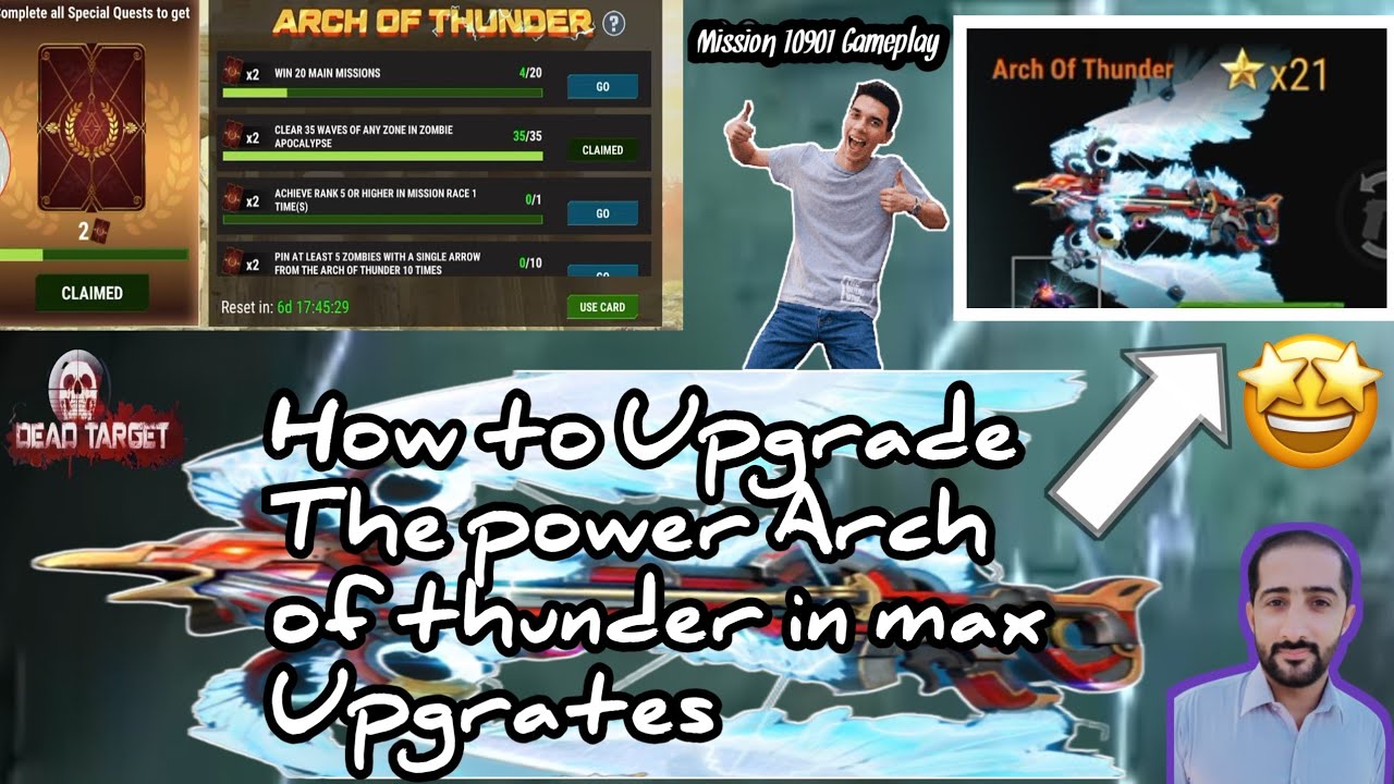How to upgrade Dead Target The power of Arch of Thunder in max Upgrates | mission 10901 gameplay