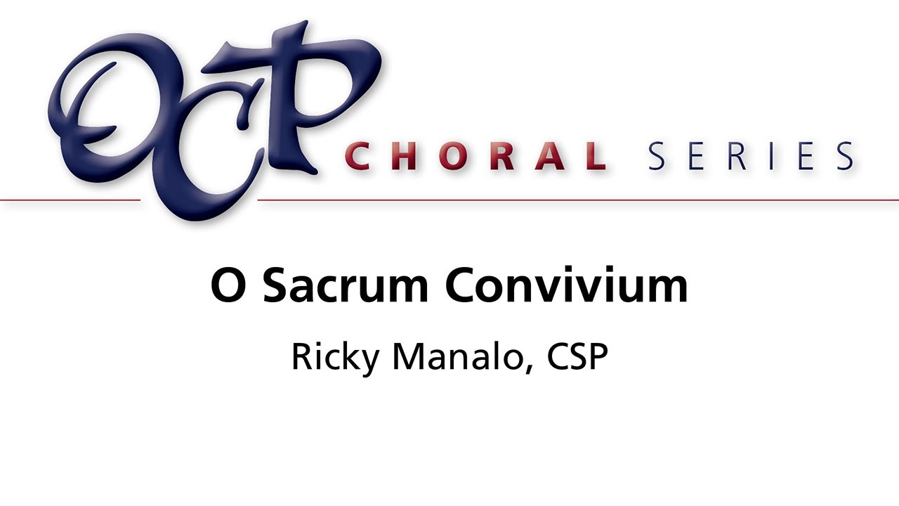 O Sacrum Convivium – Ricky Manalo, CSP [sheet music]