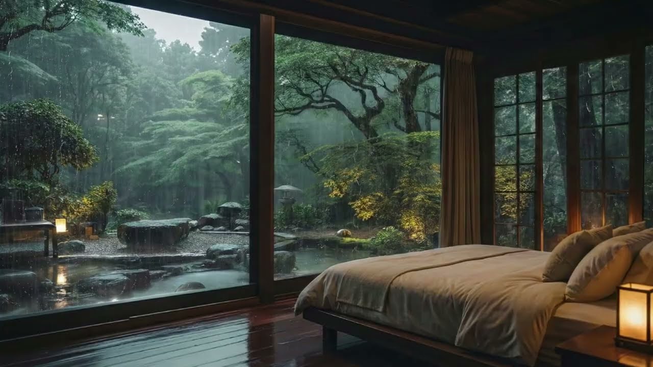 Relaxing Piano and Soft Rain - Healing Sleep Music for Insomnia and Deep Rest, Stress Relief