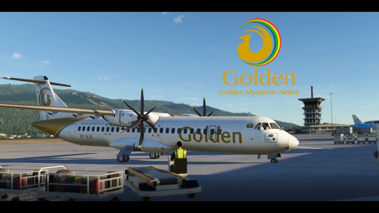 Golden Myanmar Airlines - MS Flight Simulator 2020 - Chiang Mai to Yangon