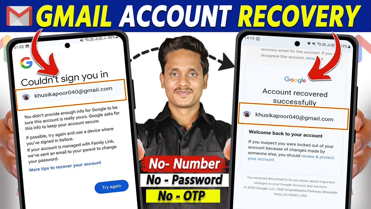How to recover gmail account | Gmail recovery without verification code | 2 step verification gmail