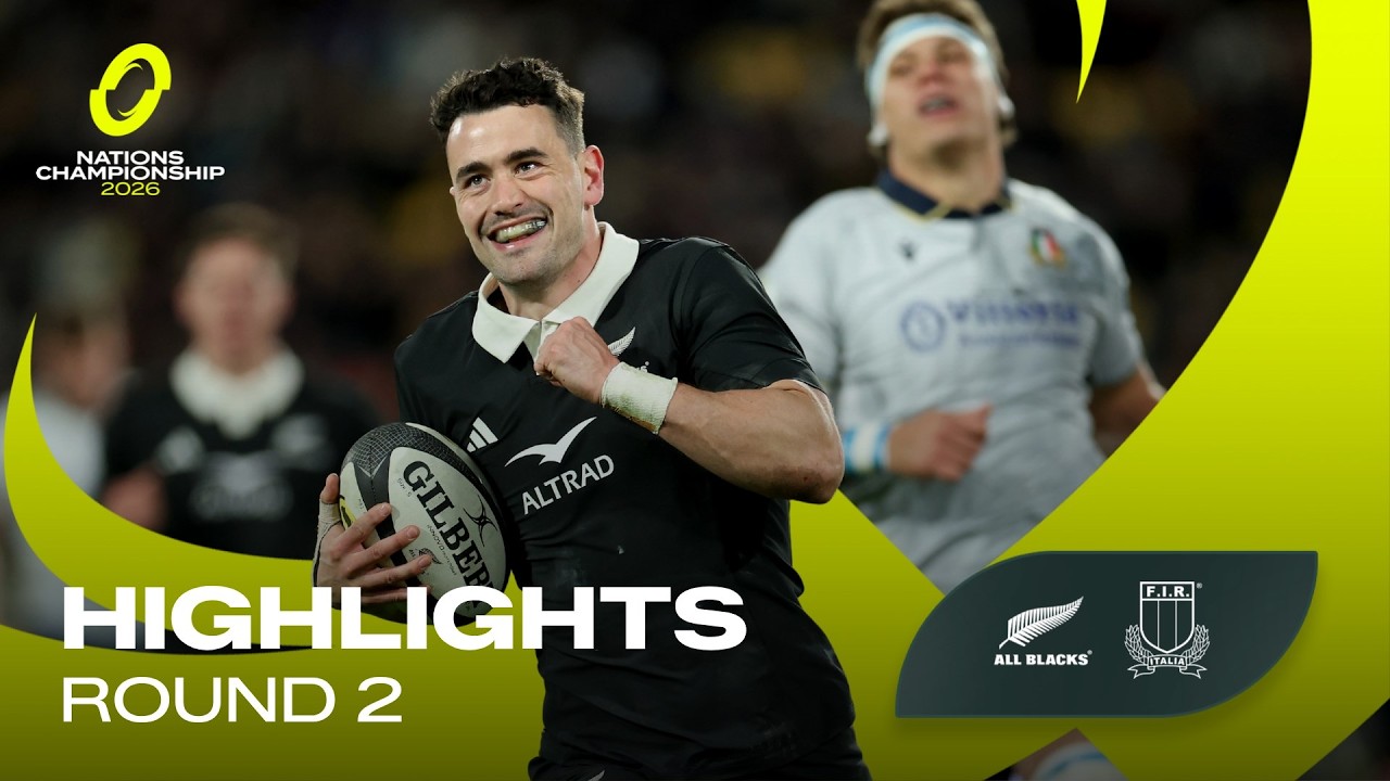 NEW ZEALAND v ITALY | Nations Championship Rd 2 Highlights | 2026