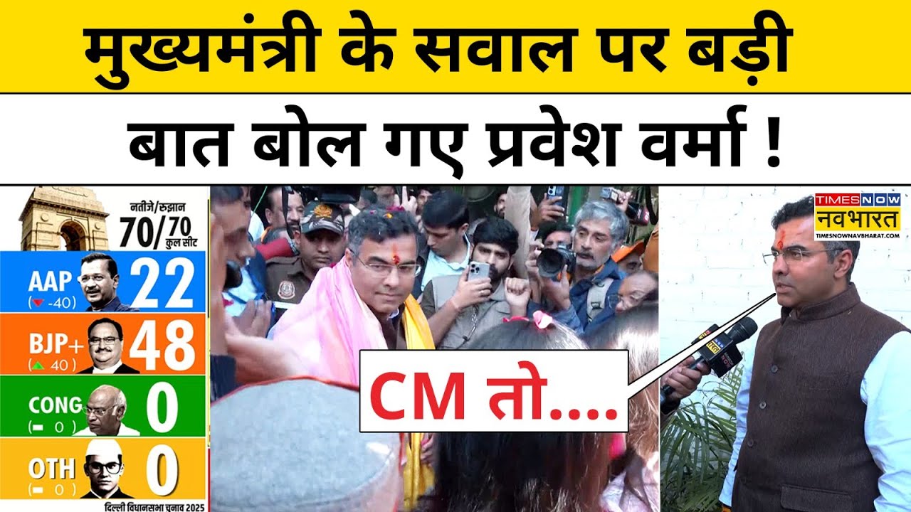 Delhi Election Results: New Delhi Seat से प्रचंड जीत पर ये बोले Parvesh Sahib Singh Verma? | News
