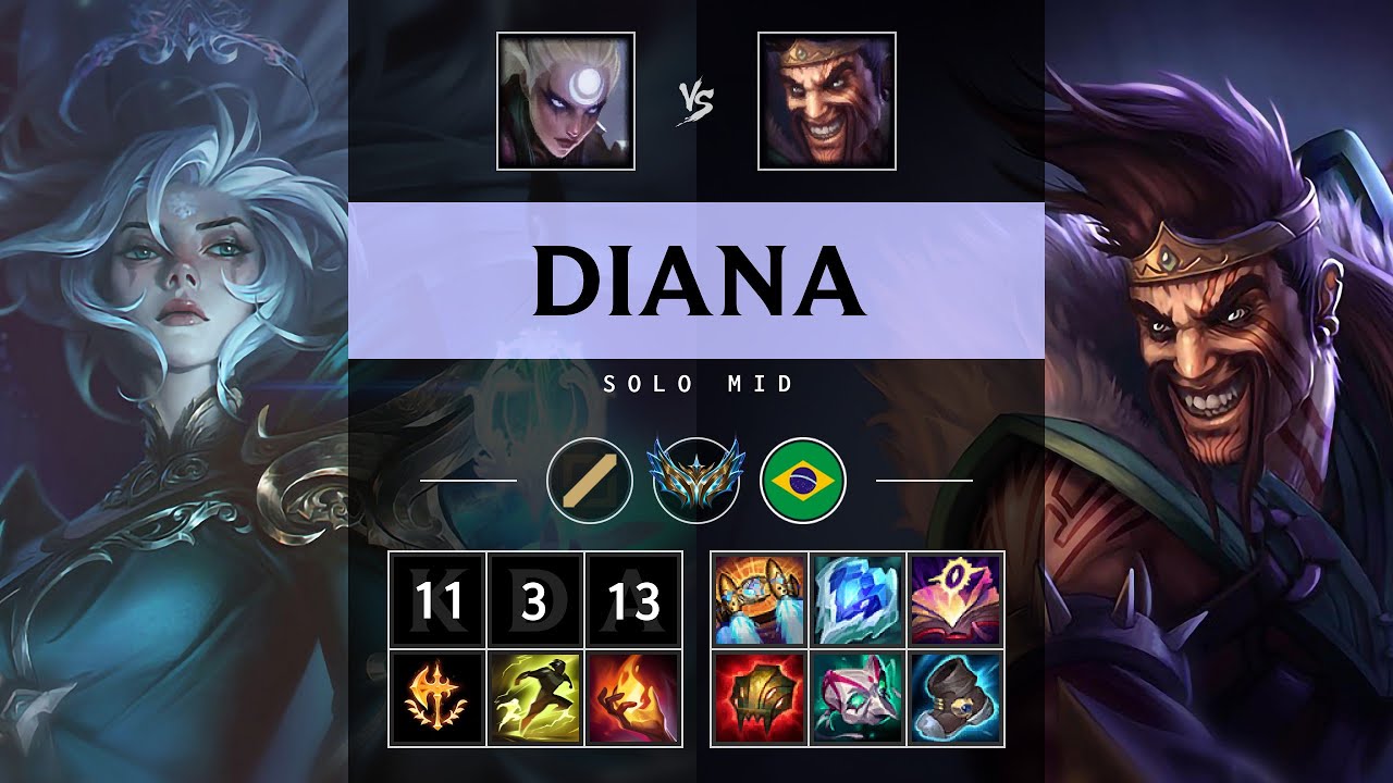 Diana Mid vs Draven - BR Challenger Patch 25.17