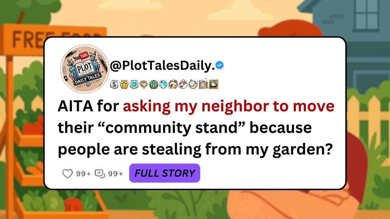 AITA for asking my neighbor to move their &ldquo;community stand&rdquo; because people are... | Reddit Stories