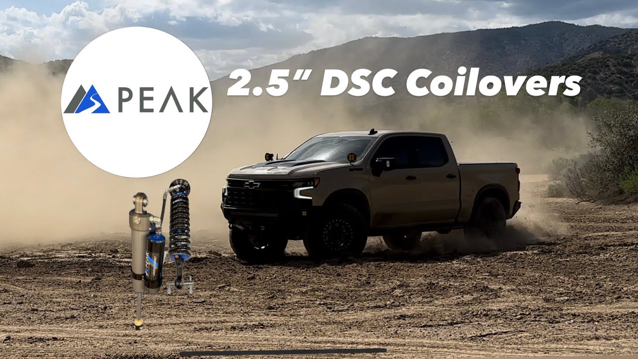 New Peak Suspension 2.5” DSC Coilovers for 2022 Chevy Silverado 1500 ZR2. Test and Review