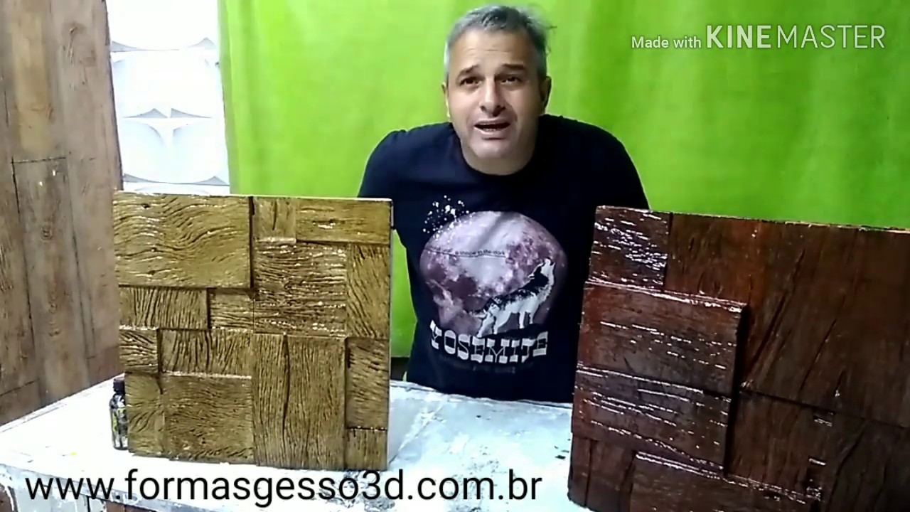 GESSO 3D MADEIRADA PINTURA EFEITO MADEIRA EM GESSO 3D -  PINTURA IMITANDO MADEIRA - PAREDE MADEIRA