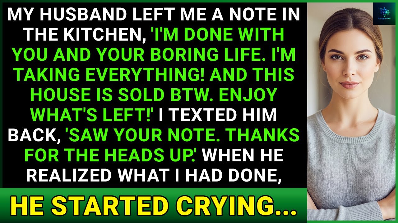 Husband Left A Note Saying 
