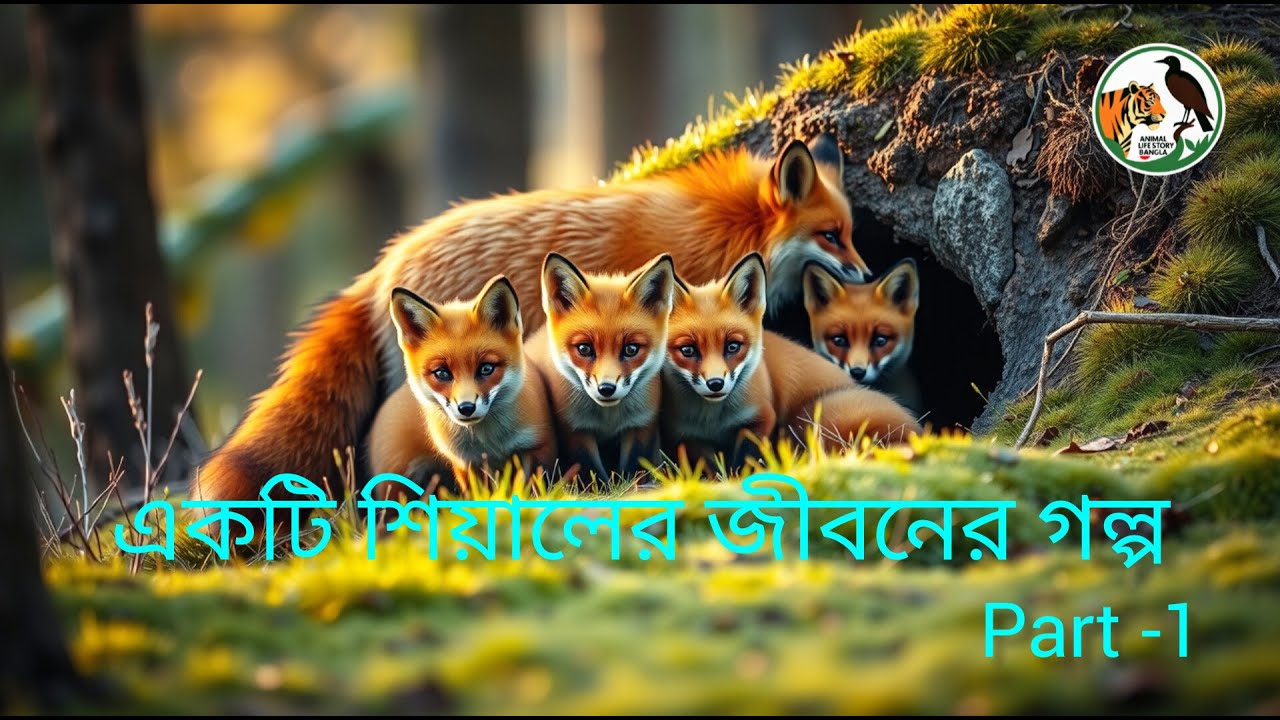 “শিয়ালের জীবন: জন্ম থেকে প্রথম শিকার | Fox Life Story Part 1 Bangla”