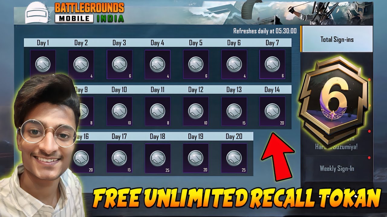 😍FREE 400 RECALL TOKEN IN BGMI & PUBG MOBILE - UNLIMITED FREE RECALL TOKEN @ParasOfficialYT