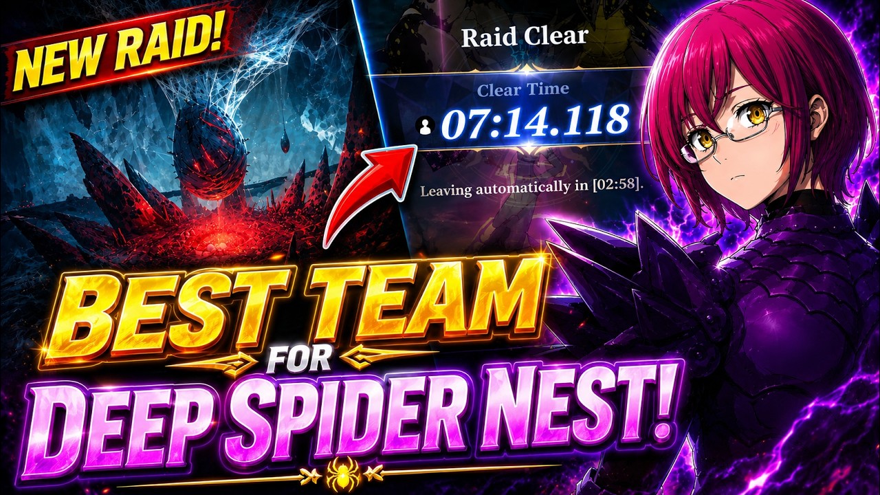 NEW BEST DEEP SPIDER NEST RAID TEAM! EASY MAX DPS & FAST CLEARS | 7DS Origin
