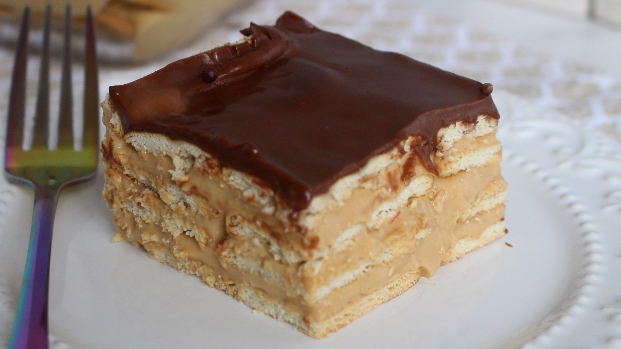 PAVÊ CHEESECAKE DE DOCE DE LEITE - RECEITAS QUE AMO