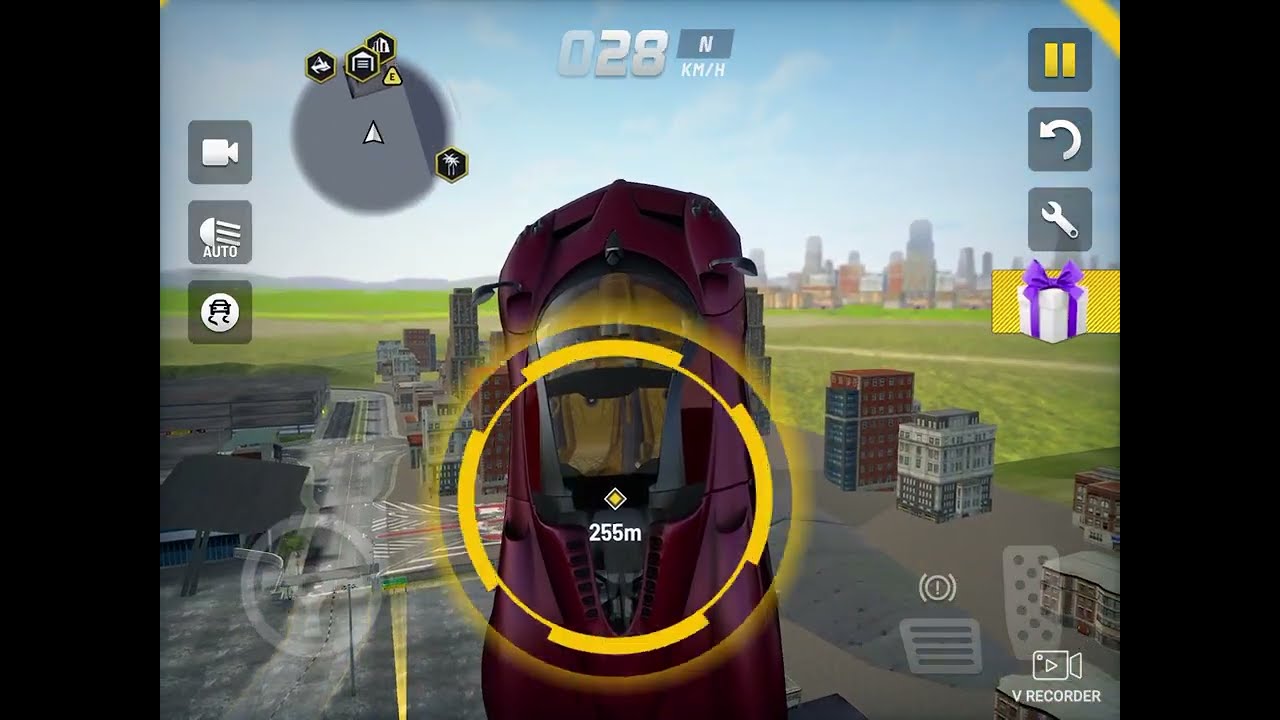 Jugando extreme car driving Simulator 
