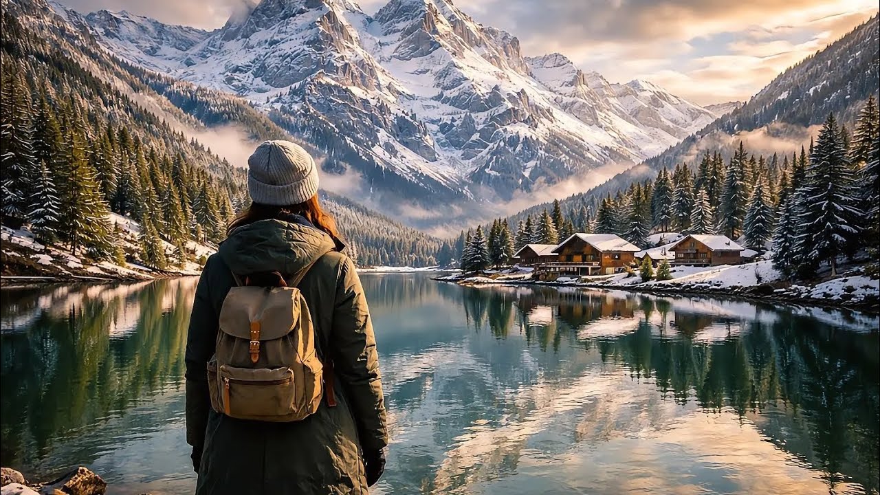 Switzerland 🇨🇭 Chasing Silence in the Swiss Alps 🇨🇭 between Snow, Lake's & Dreams ❄💙 4k swiss 🇨🇭