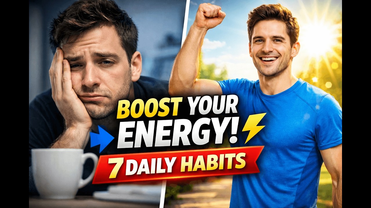 Stop Feeling Tired All Day? 7 Daily Habits to Boost Energy Naturally (Science-Based Tips)