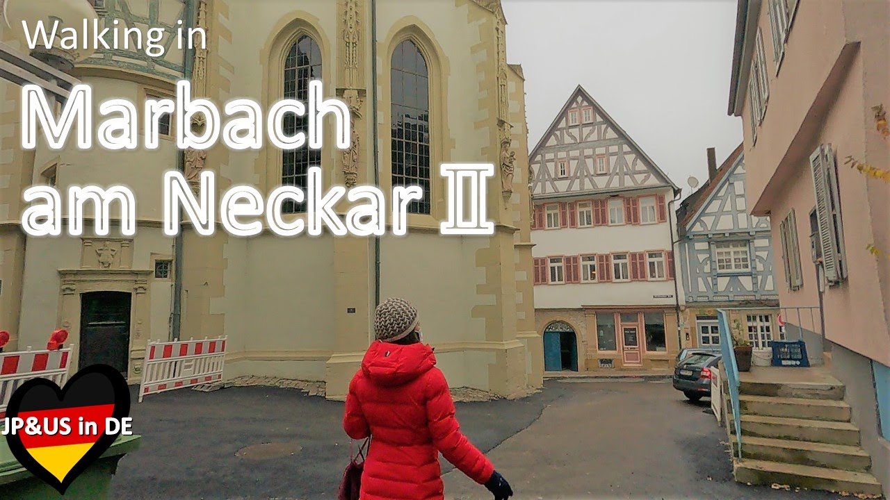 【Marbach am Neckar②ドイツ】🇩🇪Walking in Marbach am Neckar Schiller's Birthplace / Good Greek Restaurant