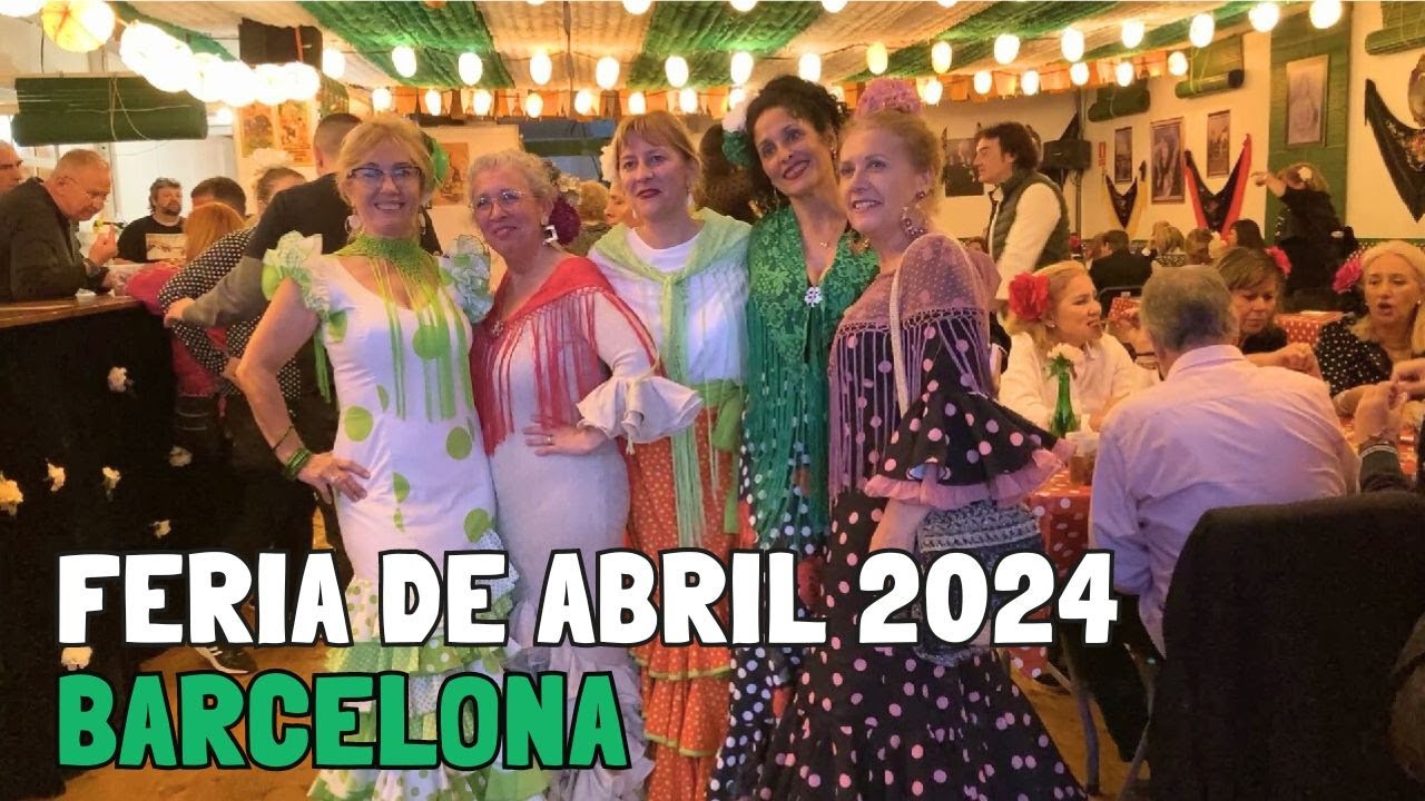 FERIA DE ABRIL de Catalunya - Barcelona 2024 | Encendido del Pórtico, Casetas, Comida y Atracciones