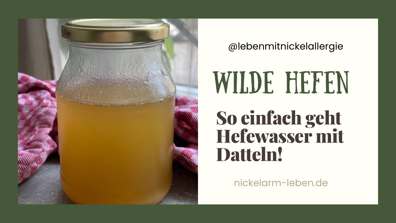 Hefewasser mit Datteln ansetzen in 5 Minuten fertig! #hefewasser