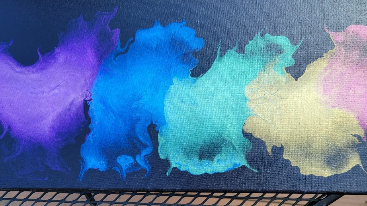 DUTCH POUR USING AMSTERDAM PEARL COLORS! - FLUID ART