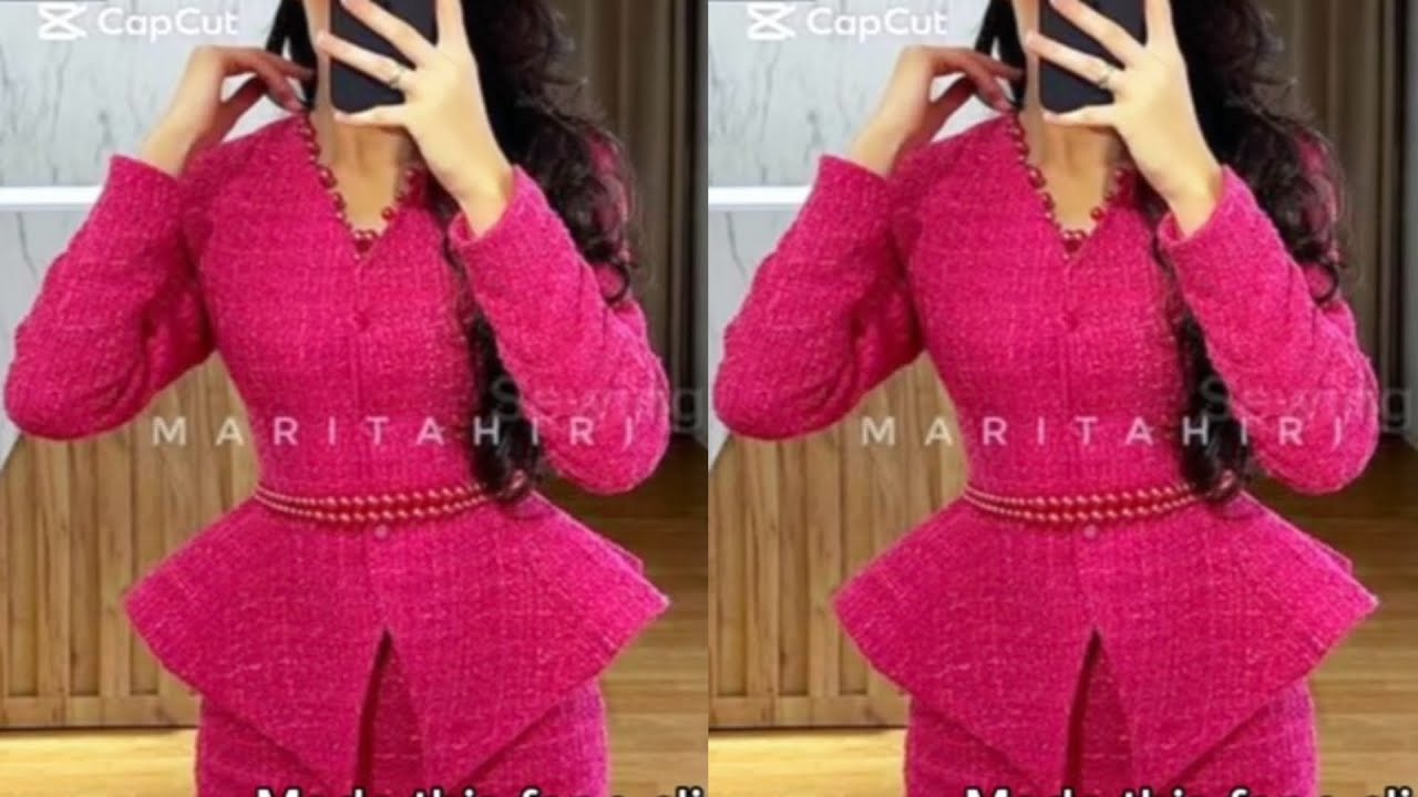 How to draft an extended blazer jacket top/blouse 