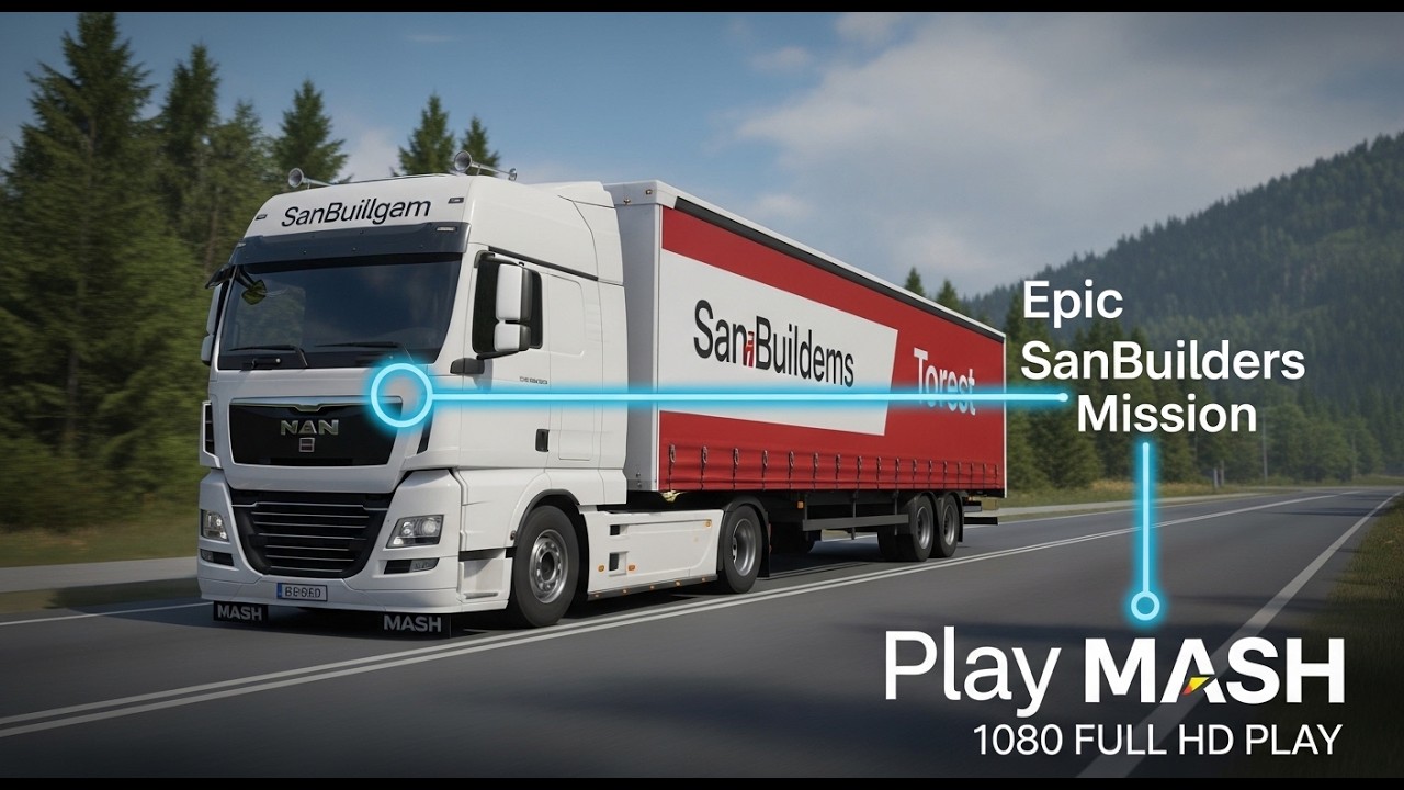 Epic Truck Delivery! Birmingham ➜ Tobrest || ETS2 SanBuilders Mission || 1080 FULL HD GAMEPLAY