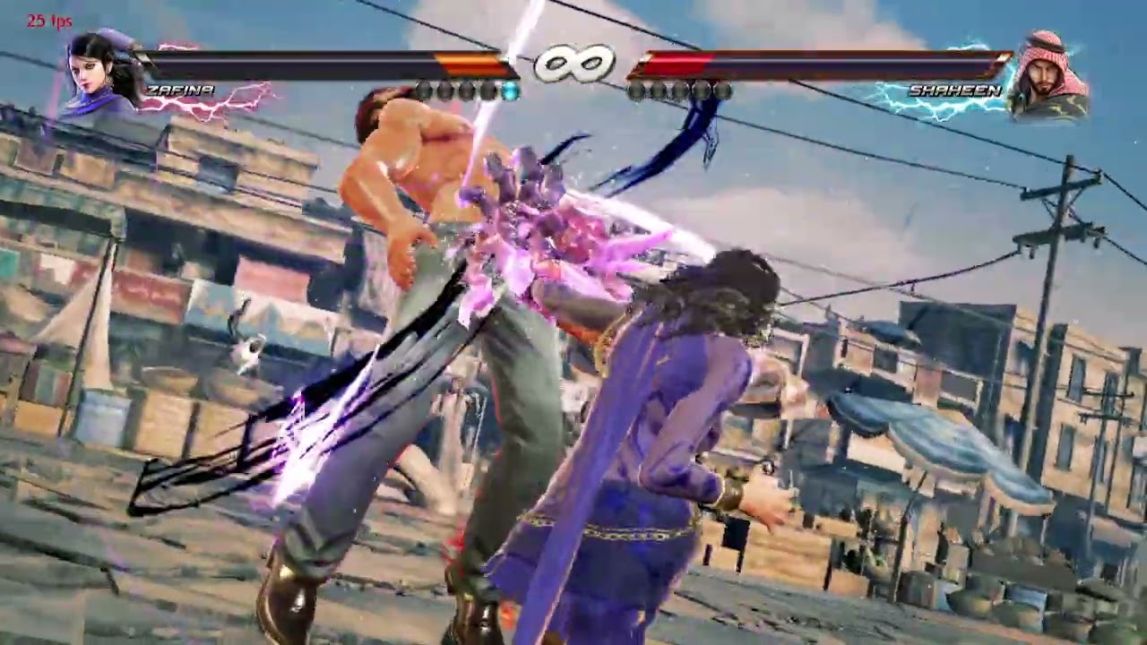 Tekken7 zafina dominated  shaheen shirtless &  pants souq stage