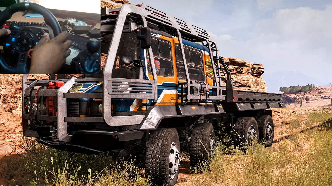 KRS 58 Bandit Offroad Expeditions A MudRunner Game Logitech G29 Gameplay 4K60
