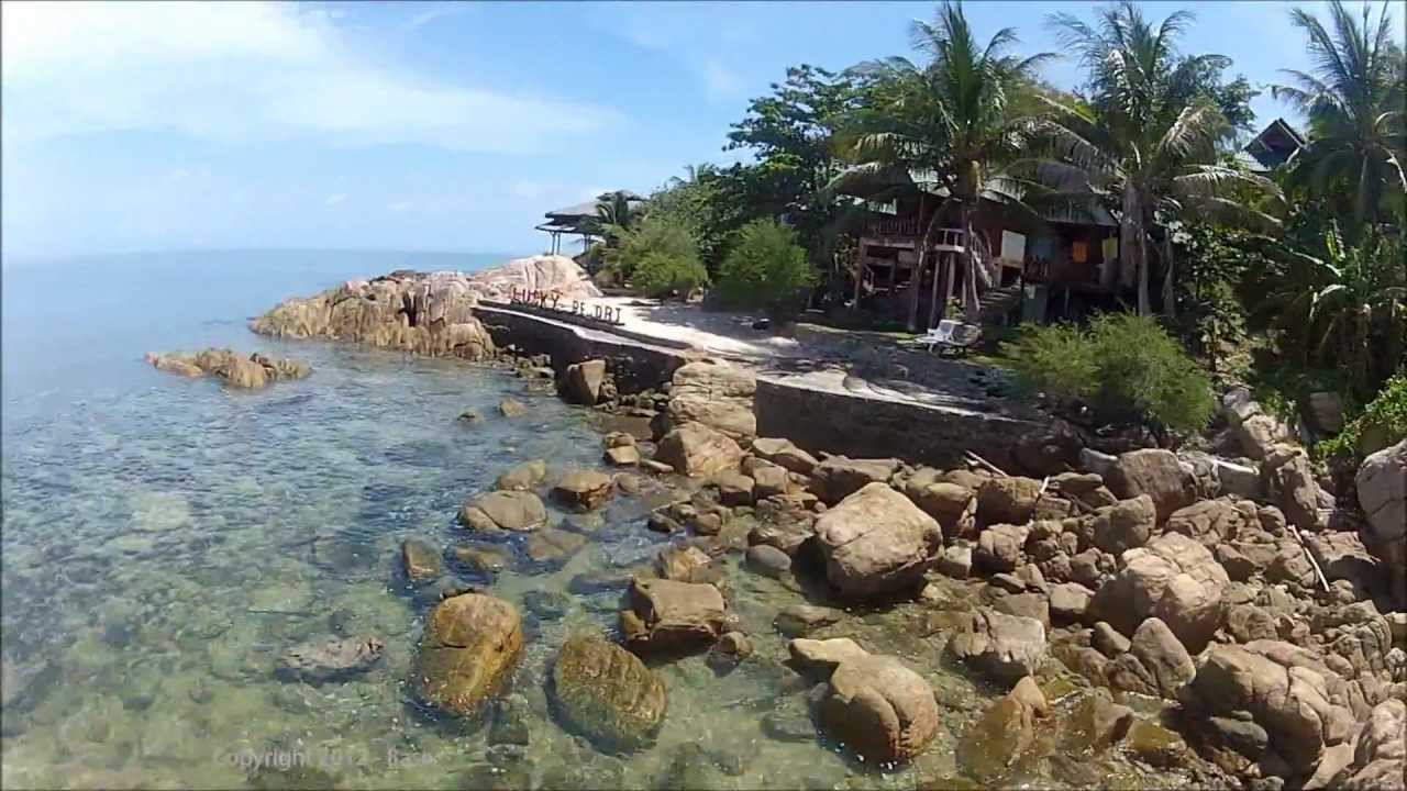 Koh Phangan's beaches - bird's eye - GoPro paramotor video