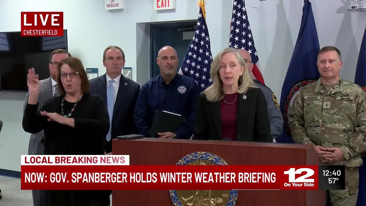 Gov. Spanberger declares state of emergency in Virginia