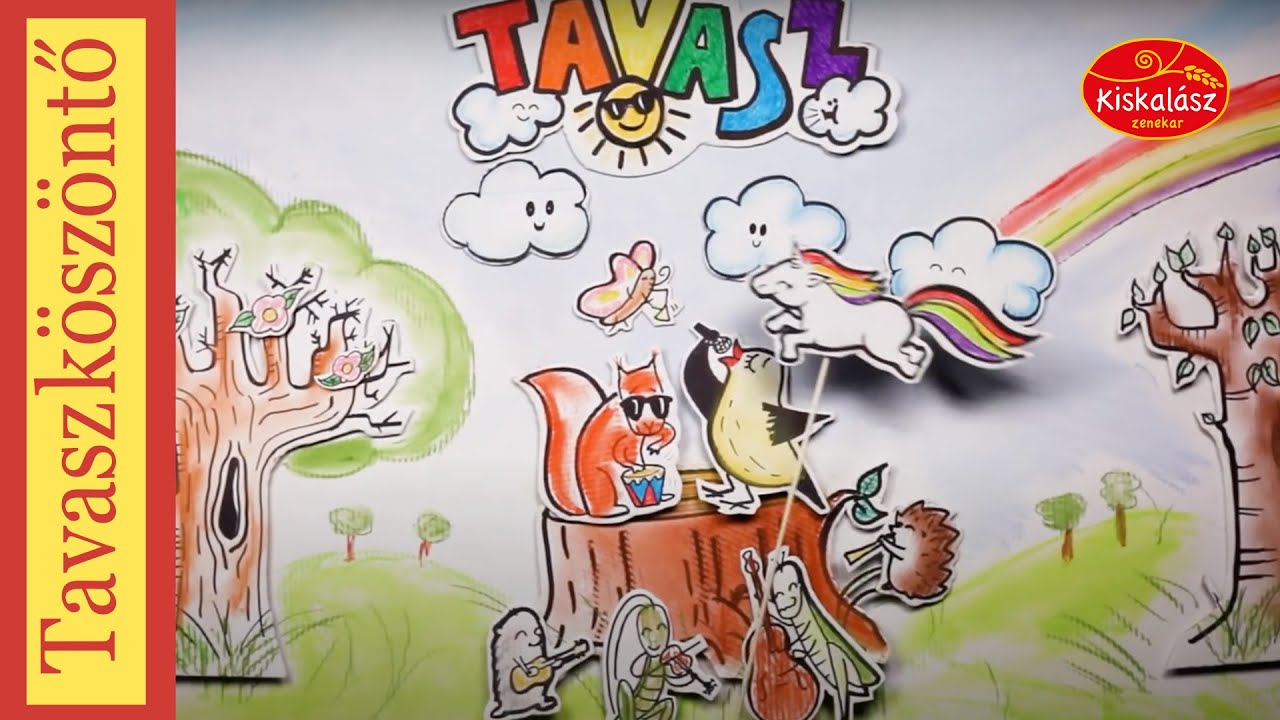 Kiskal&aacute;sz - Tavaszk&ouml;sz&ouml;ntő II Bartos Erika verse #kiskal&aacute;sz #gyerekdalok