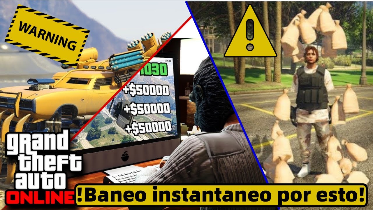 GTA ONLINE 2020| ⚠☠!7 MOTIVOS POR LOS CUALES ROCKSTAR PUEDE BANEAR TU CUENTA PARA SIEMPRE!⚠☠