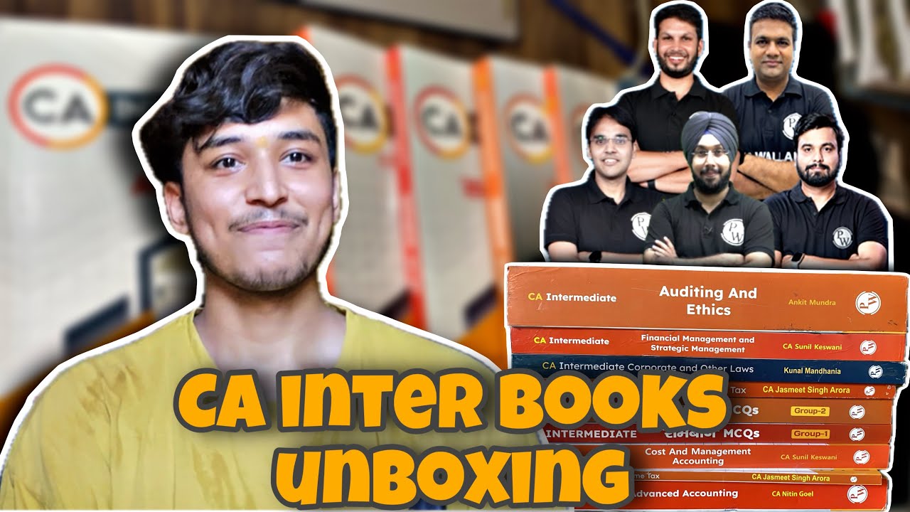 Ca wallah inter books unboxing | Nishant | #caaspirants #cawallah