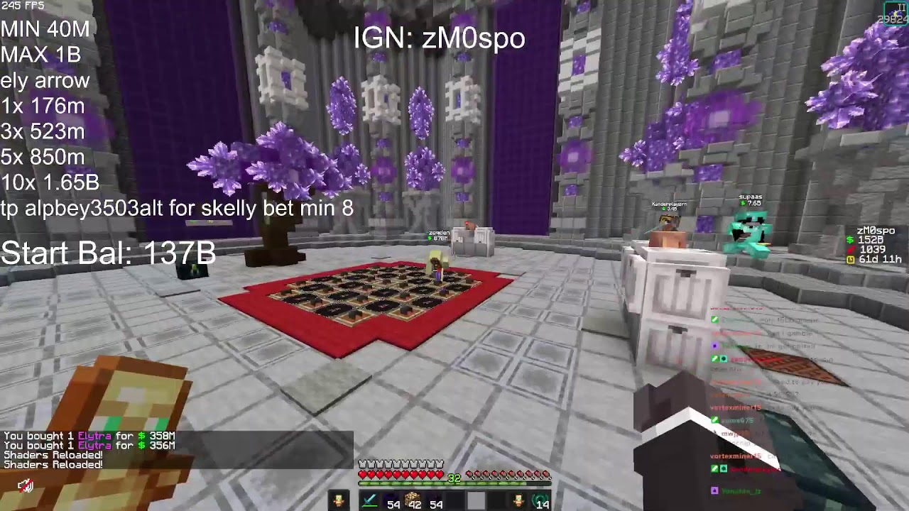 Donut SMP Live | 1B per tp 💸| 100B + Arrow game and Paper