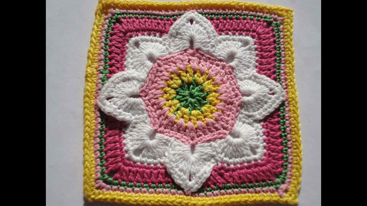 Квадратный мотив The square motif Crochet