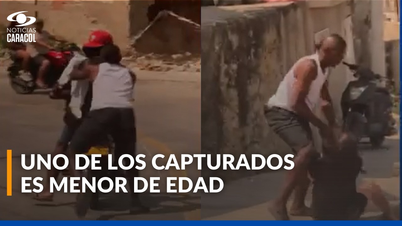 Capturan en Cartagena a presuntos motoladrones que agredieron a mujer en vía a La Popa