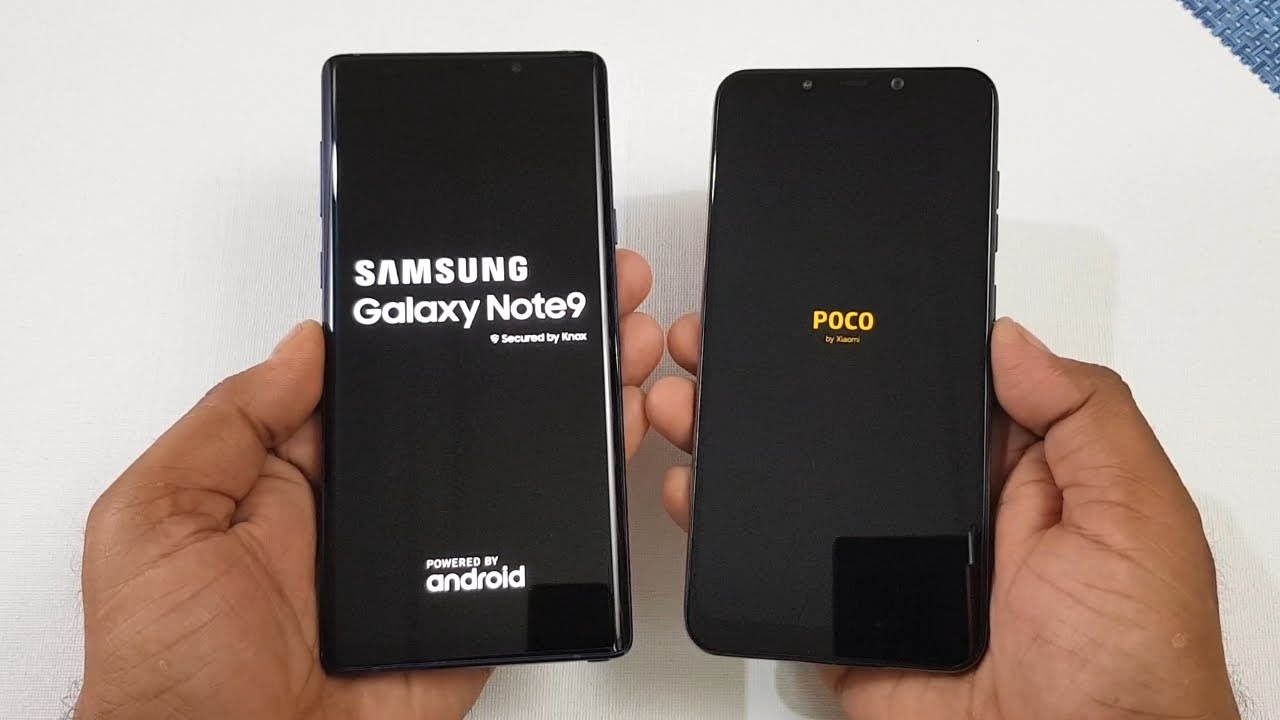 Xiaomi Poco F1 vs Samsung Galaxy Note 9 Speed Test !
