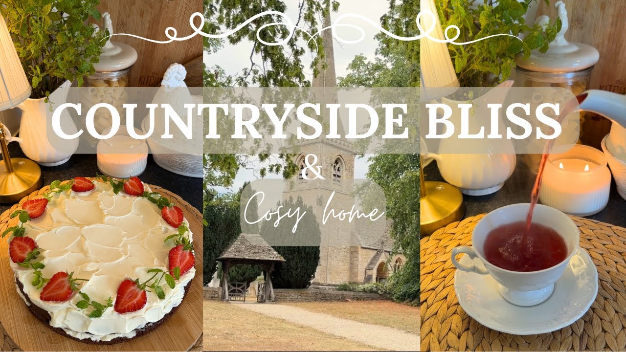 Slow Living in the English Countryside 🍓🕯️ | Nature, Tea Rituals, Cozy Baking & Cottagecore Living