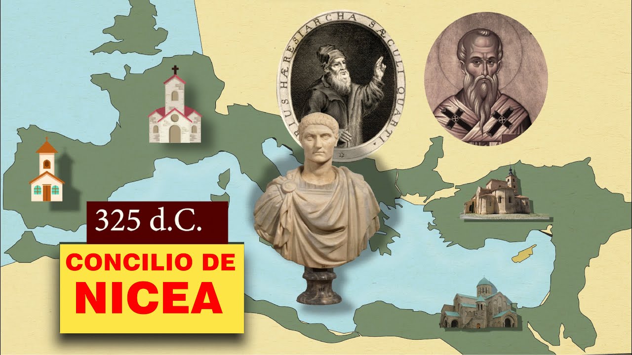 Concilio de Nicea pervierte  iglesia cristiana. Constantino influye sobre la Iglesia.
